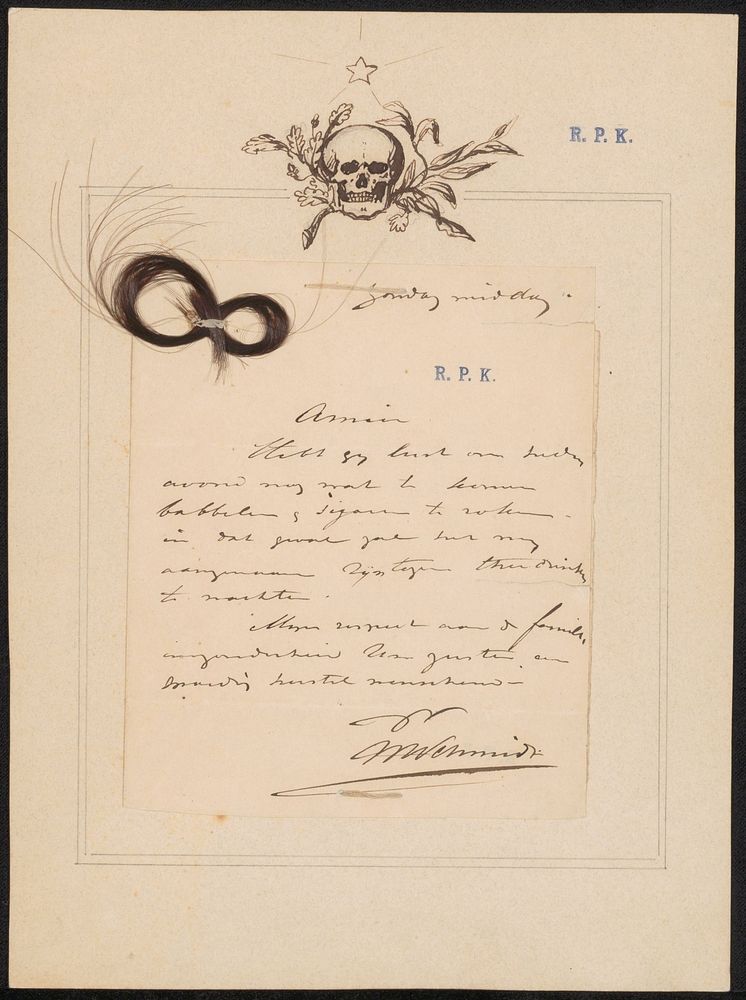 Brief aan Karel Frederik Bombled (1832 - 1849) by Willem Hendrik Schmidt and anonymous