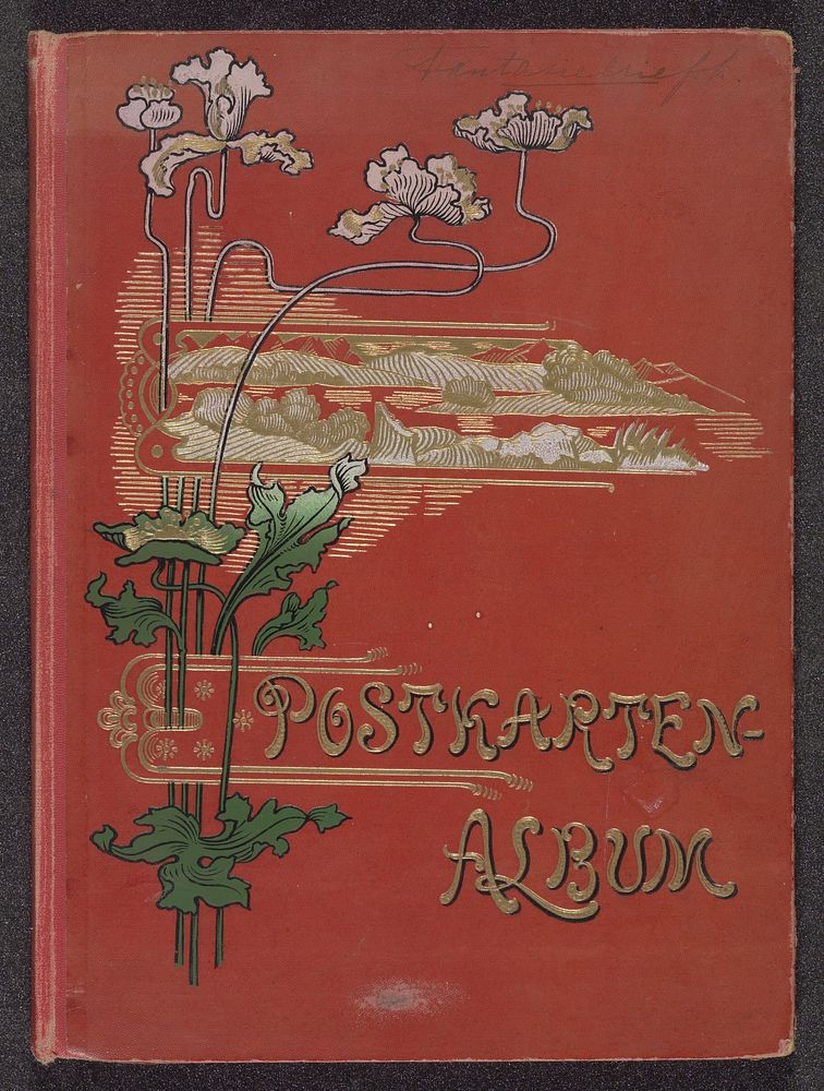 Prentbriefkaartenalbum (leeg) (c. 1900 - c. 1930) by anonymous and veuve Hesselvelt van Diermen