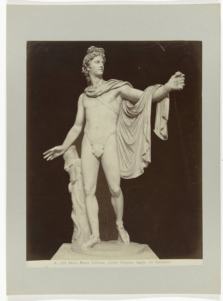 Sculptuur van Apollo van de Belvedere (c. 1880 - c. 1904) by anonymous