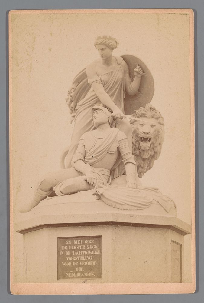 Graaf Adolfmonument te Heiligerlee (c. 1880 - c. 1900) by Friedrich Julius von Kolkow