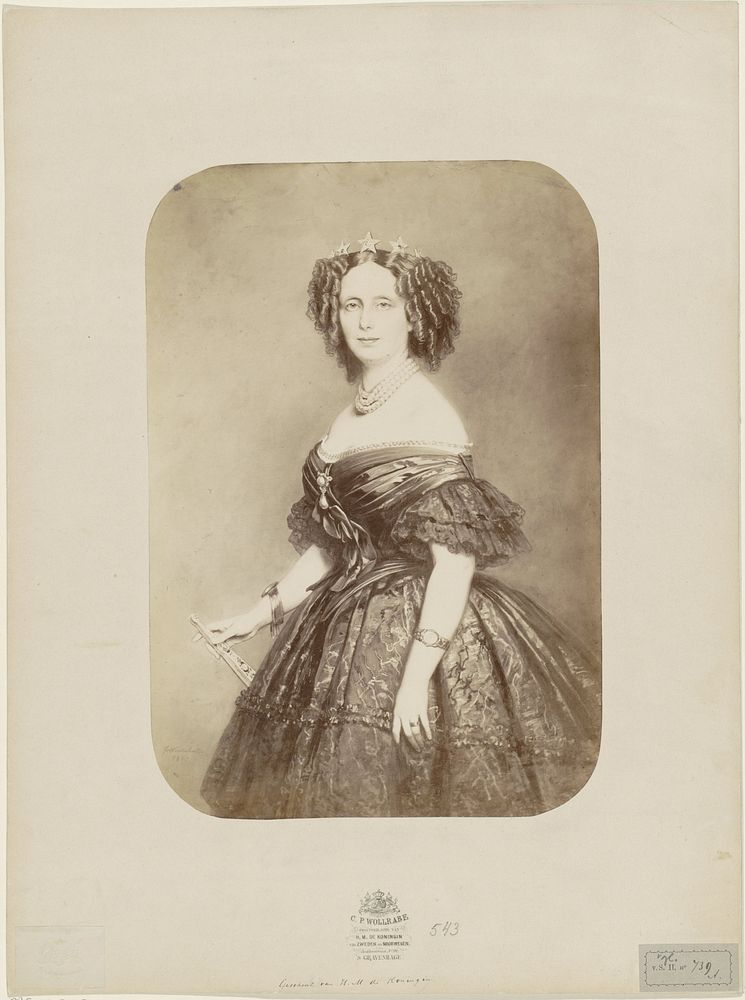Portret van Sophie van Württemberg (1863) by Carl Philip Wollrabe and Franz Xaver Winterhalter