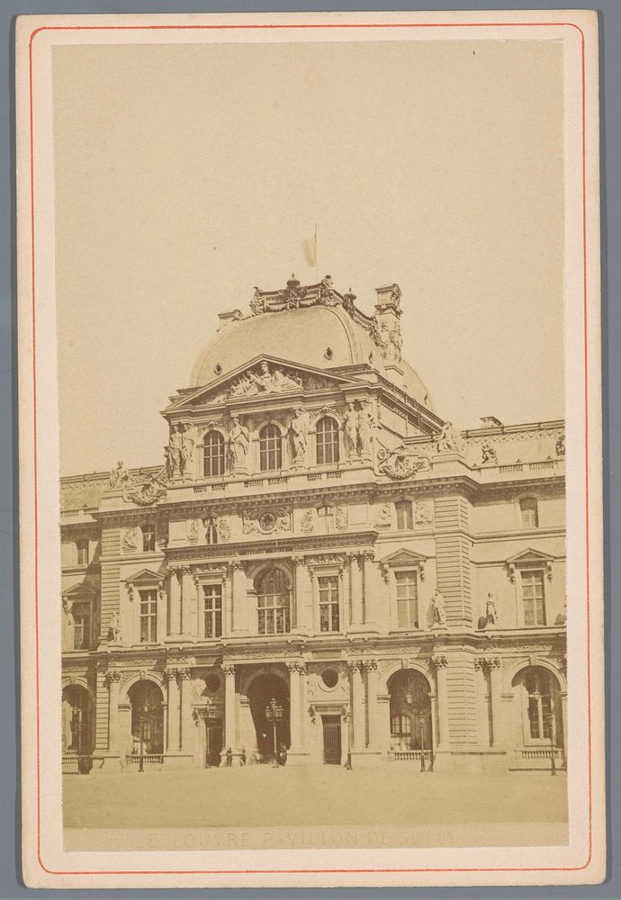 Pavillon de Sully van het Musée du Louvre te Parijs (c. 1870 - c. 1885) by anonymous