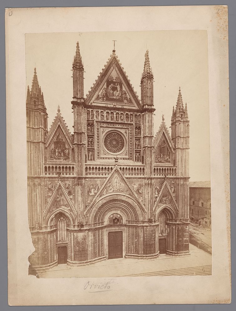 Westgevel van de kathedraal van Orvieto (1851 - 1900) by anonymous