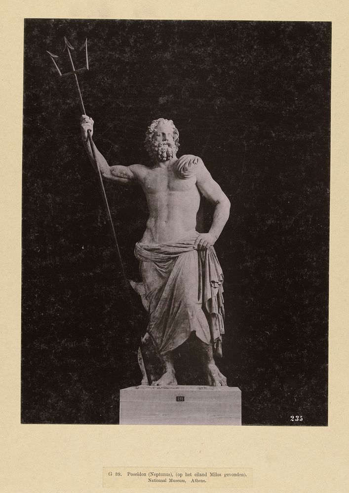Beeld van Poseidon (c. 1890 - 1893) by anonymous, anonymous and anonymous
