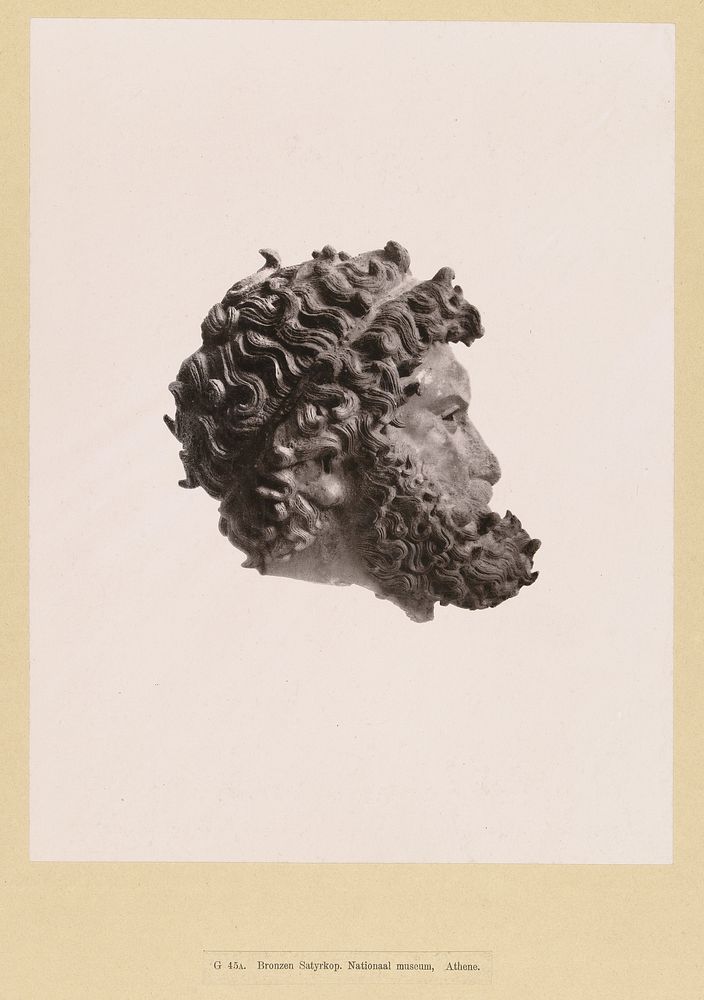 Hoofd van een satyr (c. 1890 - 1895) by anonymous, anonymous and anonymous