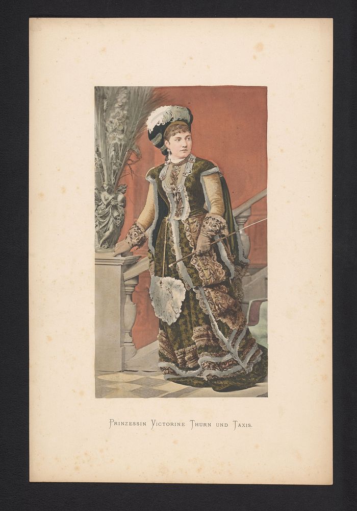Portret van prinses Henriette van Liechtenstein (1880 - 1881) by anonymous