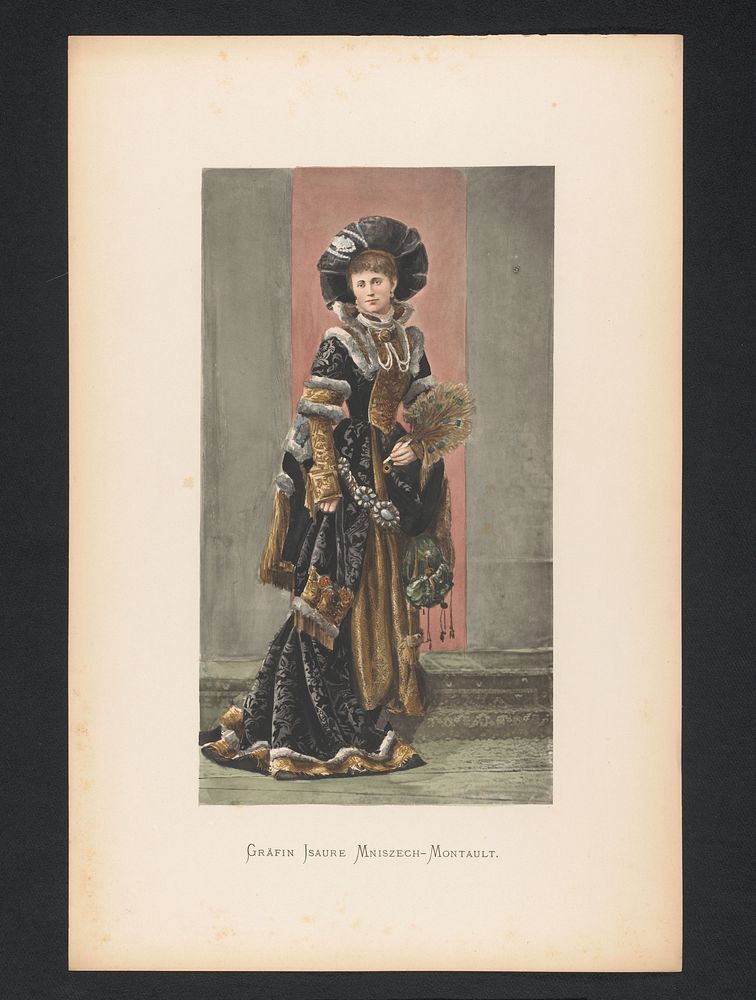 Portret van gravin Eugénie Marie Sophie Isaure de Montault (1880 - 1881) by anonymous
