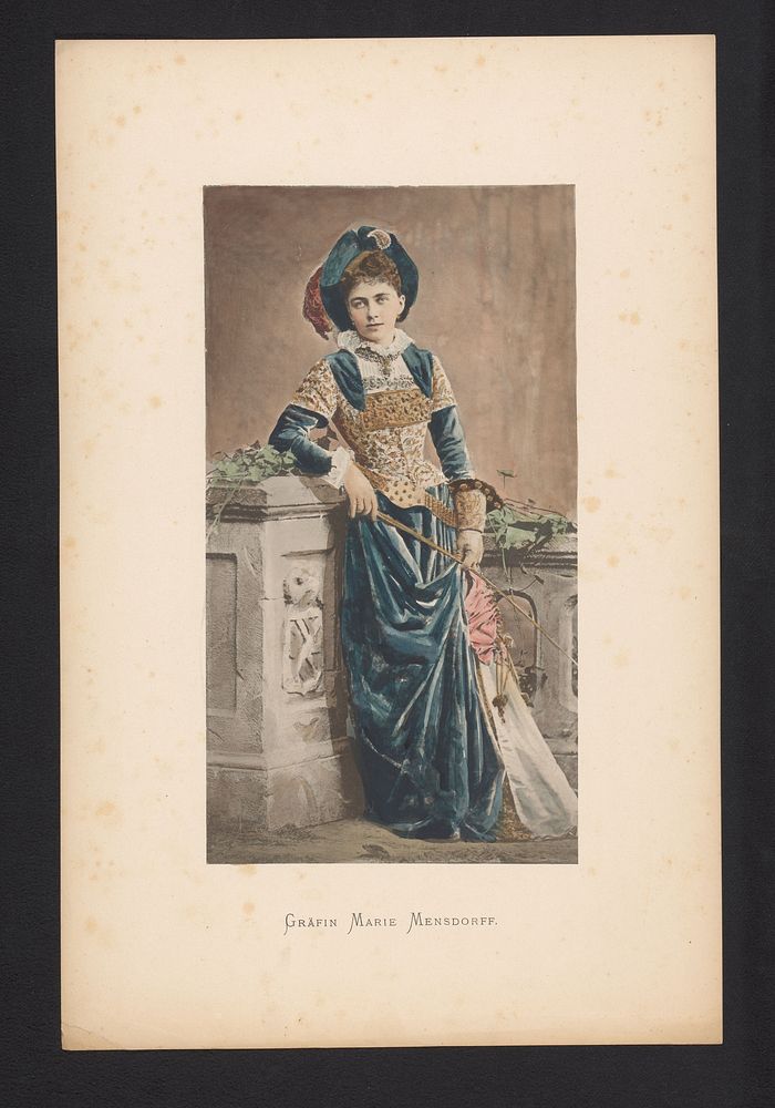 Portret van gravin Marie Mensdorff (1880 - 1881) by anonymous