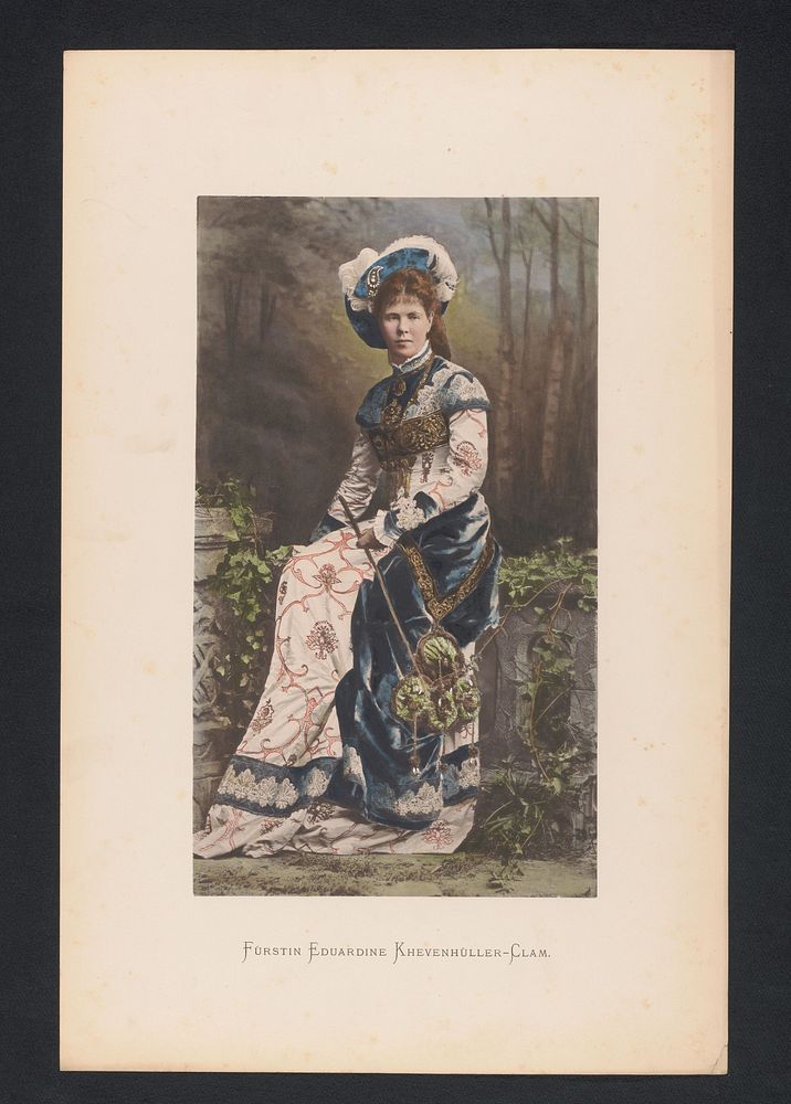 Portret van gravin Eduardine Clam-Gallas (1880 - 1881) by anonymous
