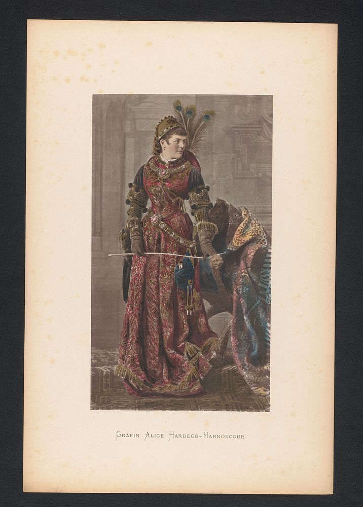 Portret van gravin Alice de la Fontaine et d'Harnoncourt-Unverzagt (1880 - 1881) by anonymous