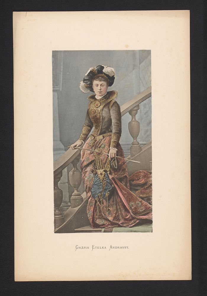 Portret van gravin Etelka Andrassy (1880 - 1881) by anonymous