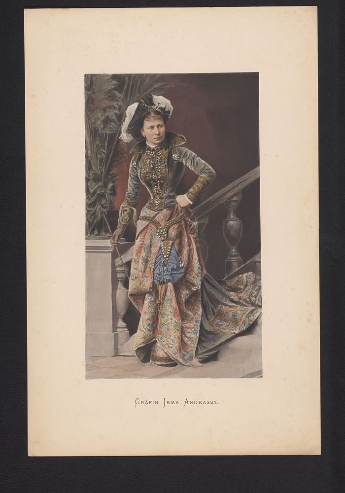 Portret van gravin Irma Andrassy (1880 - 1881) by anonymous