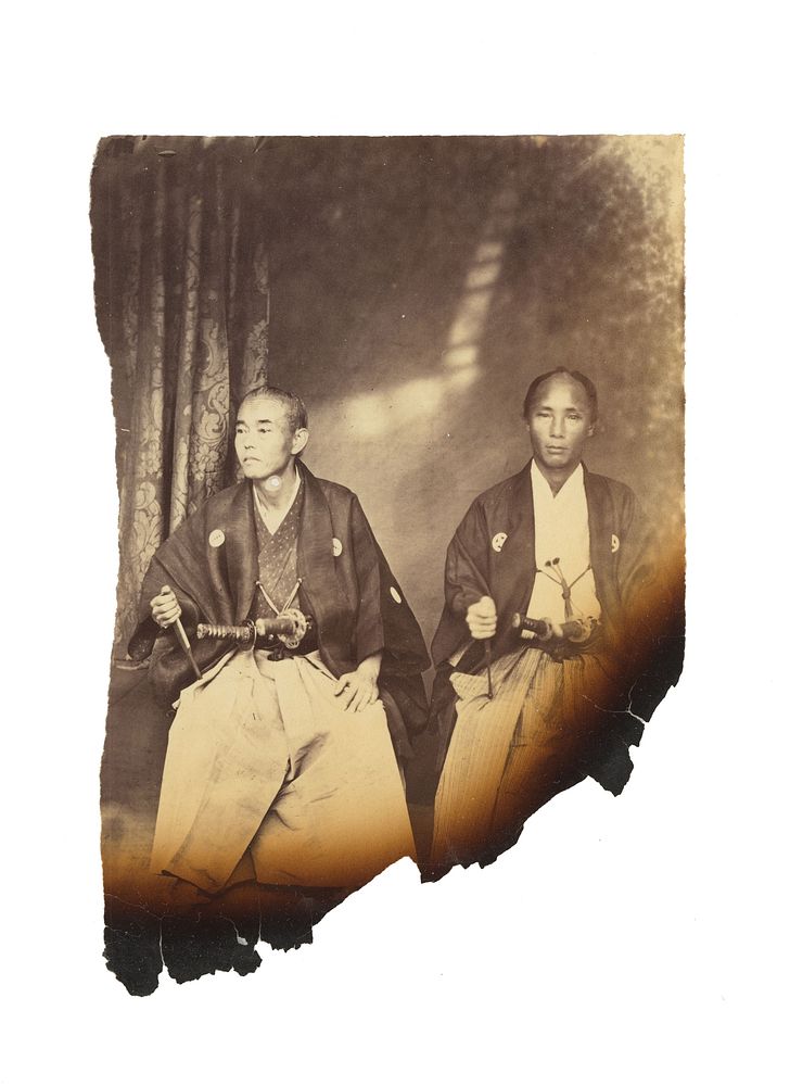 Portraits of a Samurai and of Two Priests (1862 - 1866) by Antoon Bauduin