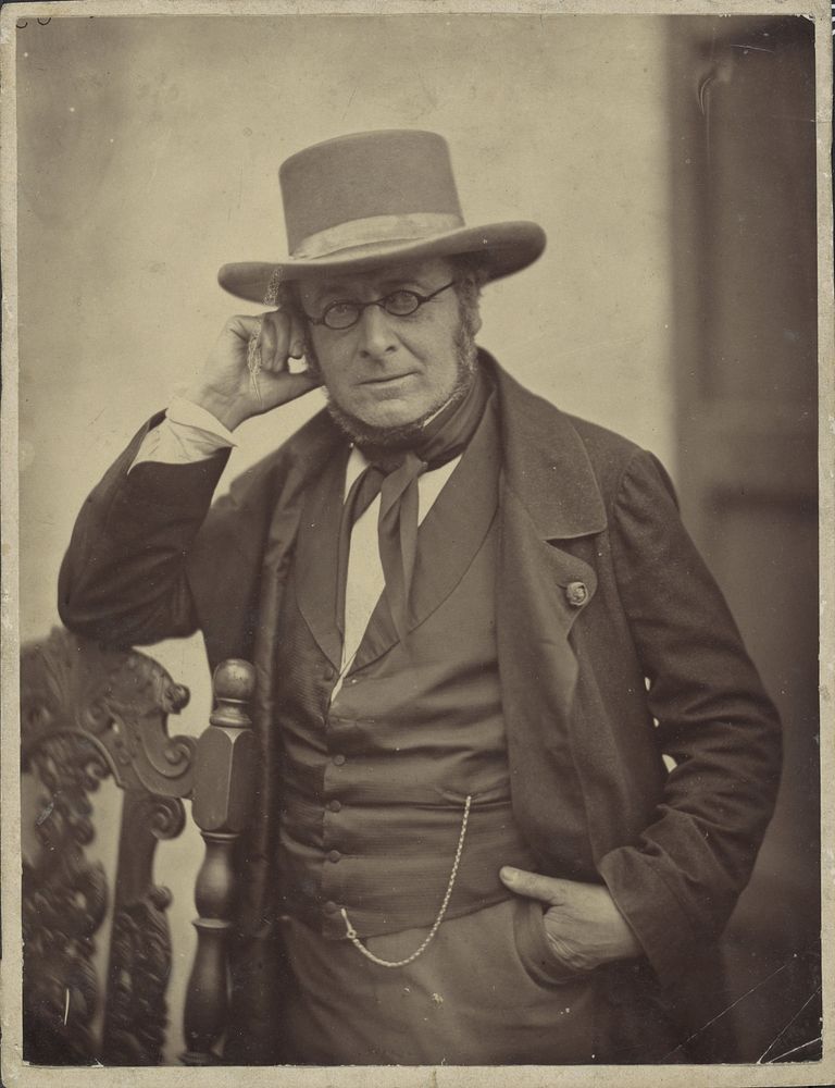Portret van een man met een hoed, mogelijk een Engelsman (c. 1870 - c. 1880) by anonymous