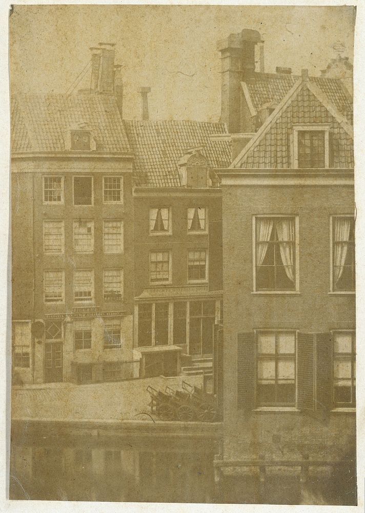 Gezicht op de Munt aan de overzijde van het Singel in Amsterdam (c. 1854) by Eduard Isaac Asser