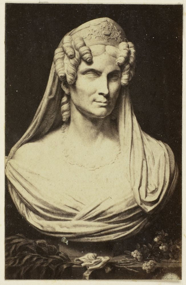 Buste van koningin Wilhelmina van Pruisen (c. 1855) by Eduard Isaac Asser