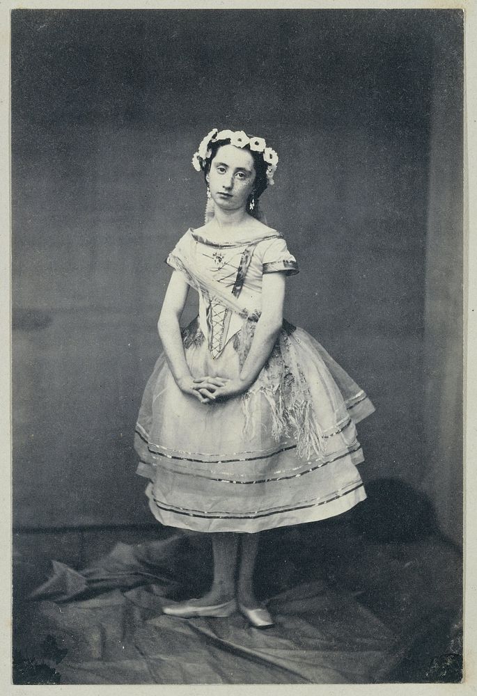 Portret van een meisje in tule (1856) by Eduard Isaac Asser
