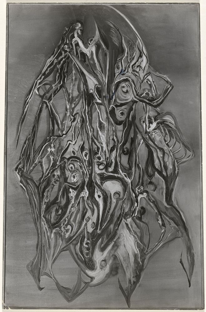 Reproductie schilderij Le Pterodactyle van Wolfgang Paalen (1938) by Lilly Samuel