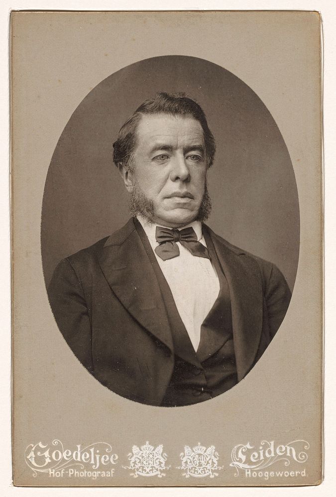 Portret van de historicus Robert Fruin (in or after 1879 - 1900) by Jan Goedeljee