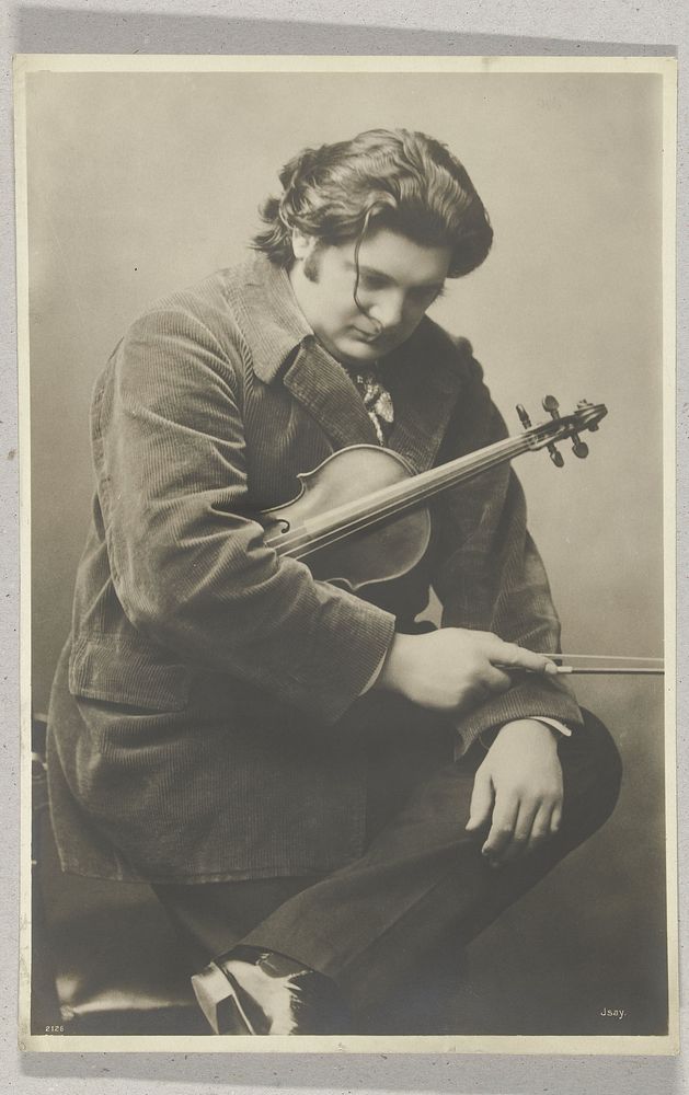 Portret van de violist Isay (c. 1880 - c. 1920) by Rijshouwer s Establishment