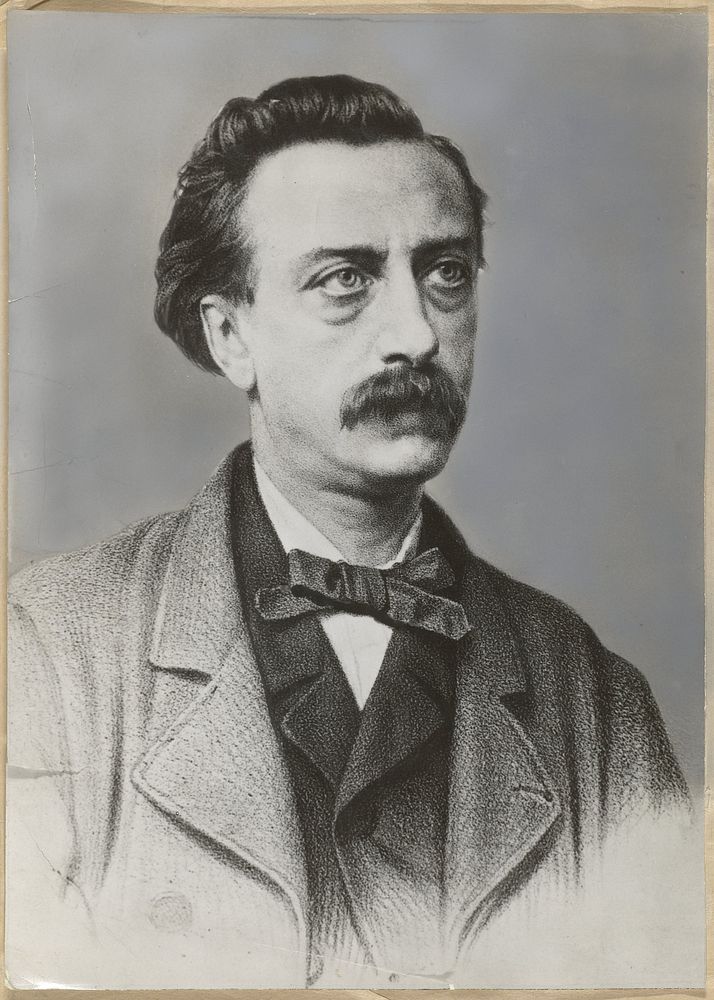 Portret van Multatuli (c. 1875 - c. 1940) by Algemeen Hollands Fotopersbureau