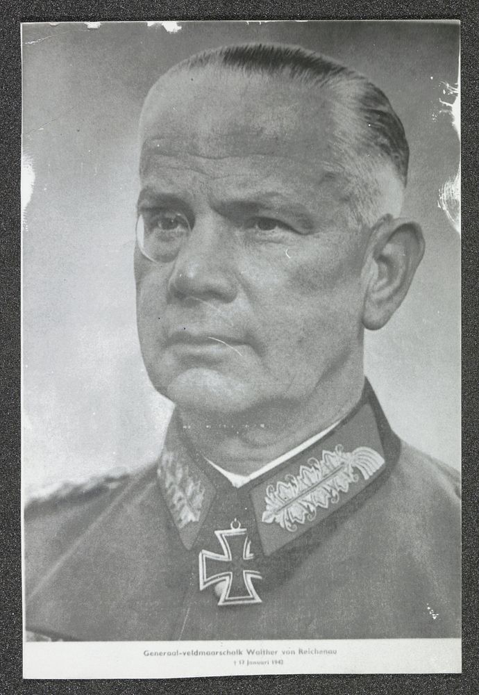 Portret van generaal veldmaarschalk Walther von Reichenau (1942) by anonymous