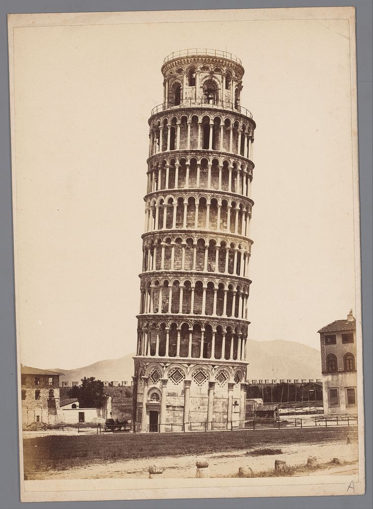 Toren van Pisa (1857 - 1914) by Giorgio Sommer