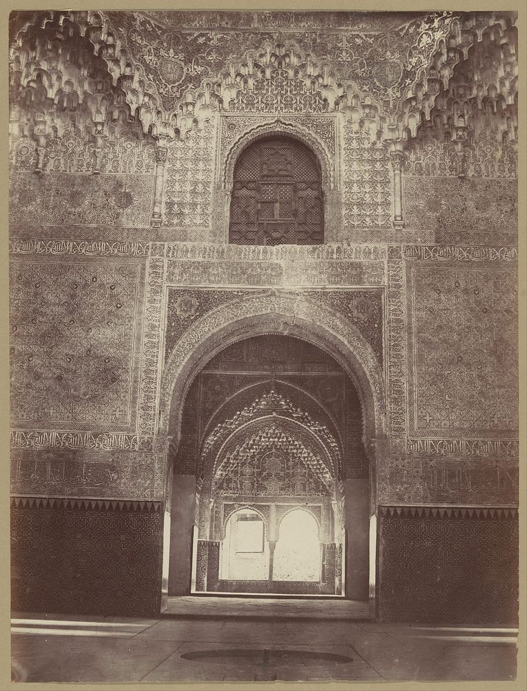 Portaal in het Alhambra, Granada (1851 - c. 1890) by anonymous