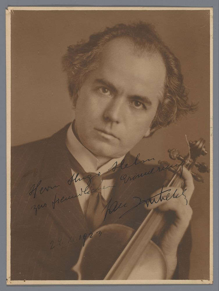 Portret van violist Jan Kubelik (1923) by anonymous