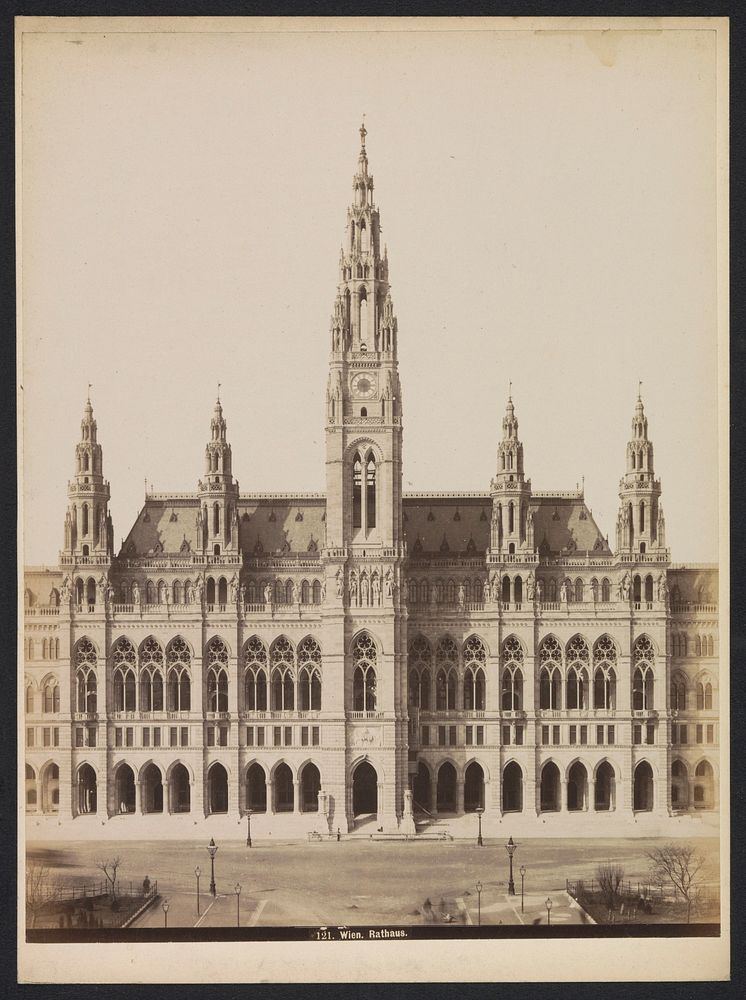 Stadhuis van Wenen, Oostenrijk (1851 - 1900) by anonymous