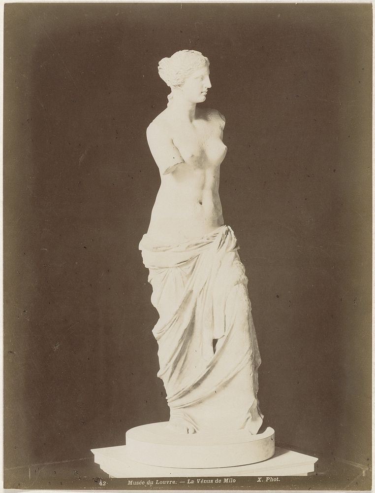 Venus van Milo in het Musée du Louvre (1887 - 1900) by X phot
