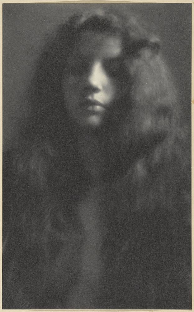 Portret van een onbekende jonge vrouw (1905) by Louis Fleckenstein