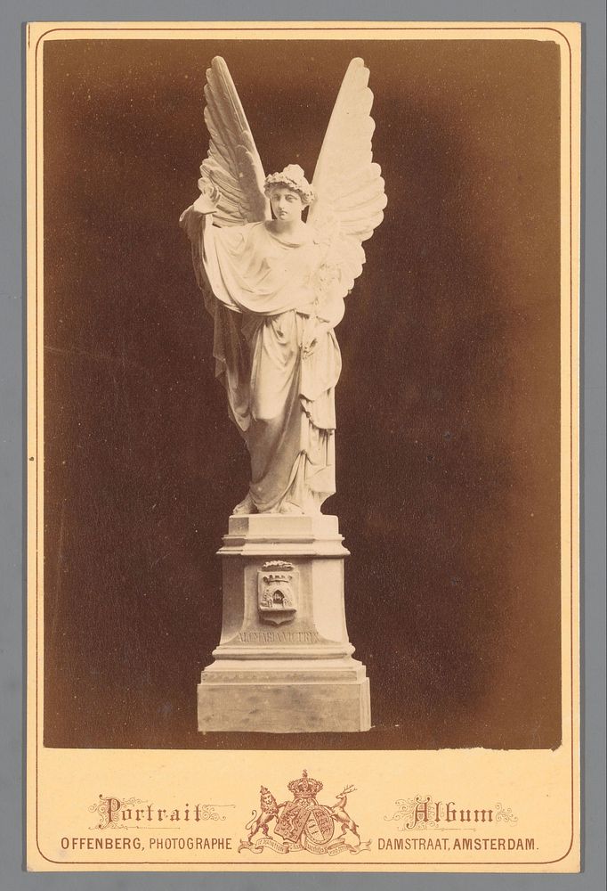 Model voor het monument Alcmaria Victrix door Frans Stracké (c. 1873) by Johannes Wilhelmus Franciscus Offenberg