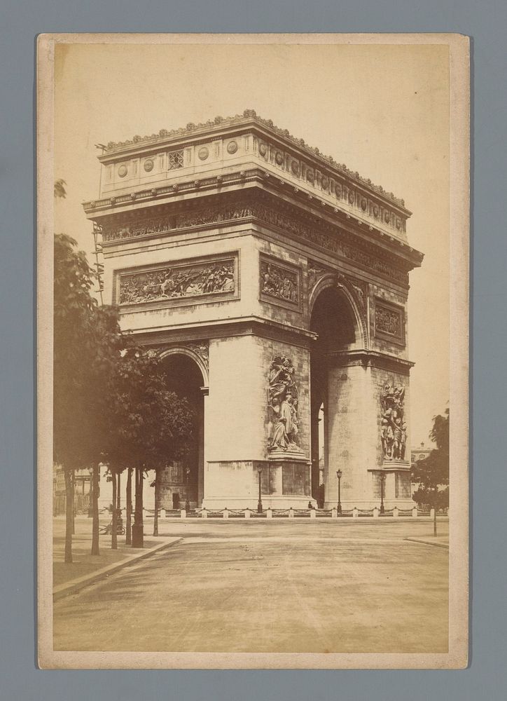 Arc de Triomphe te Parijs (1860 - 1900) by anonymous