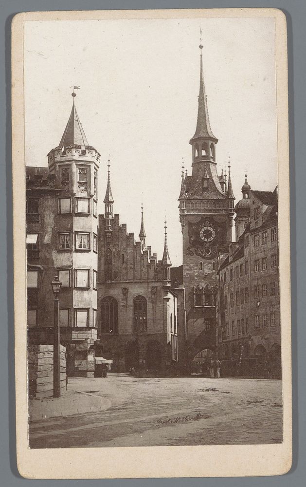 Altes Rathaus in München, Duitsland (1880 - 1920) by anonymous and anonymous