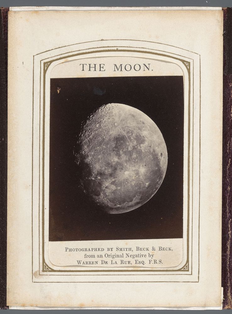 Afnemende maan (c. 1866 - c. 1880) by Warren de la Rue and Beck and Beck Smith