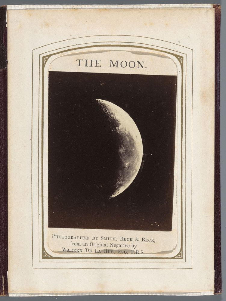 Afnemende maan (c. 1866 - c. 1880) by Warren de la Rue and Beck and Beck Smith
