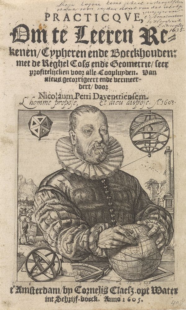 Portret van Nicolaus Petri (1605) by anonymous, Hendrick Goltzius and Cornelis Claesz