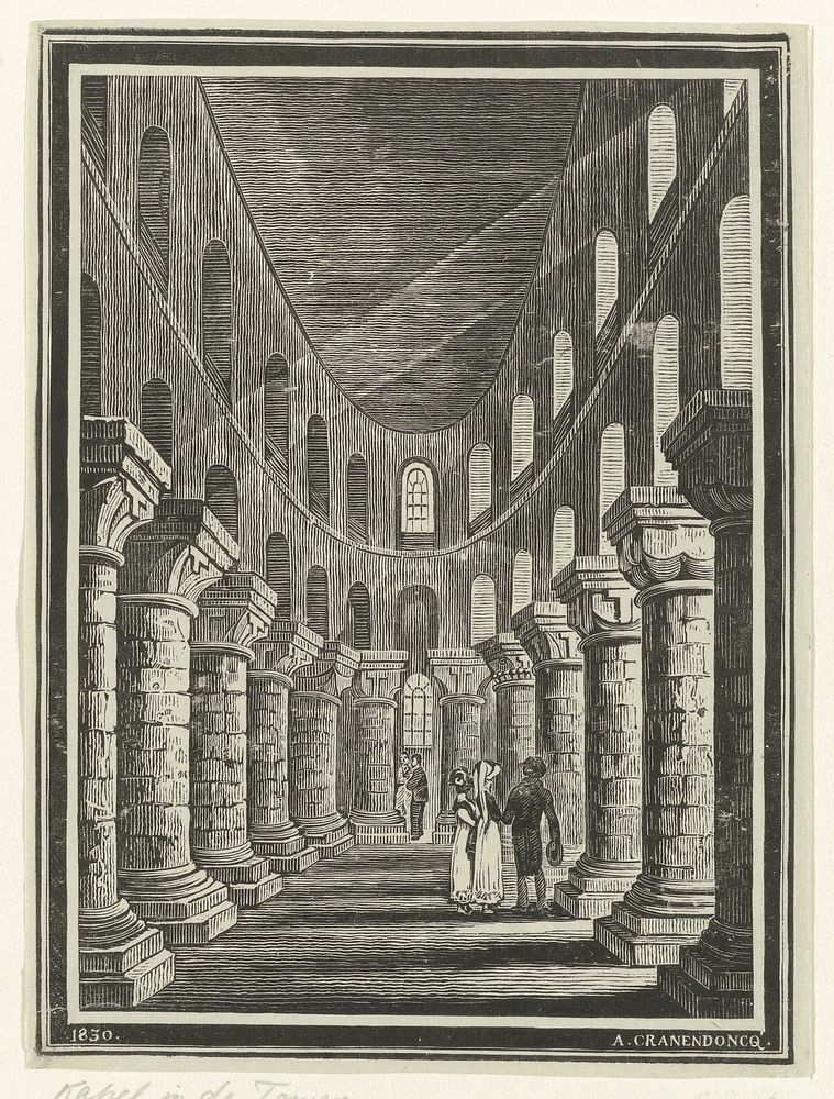Kapel van de Tower of London (1830) by Alexander Cranendoncq