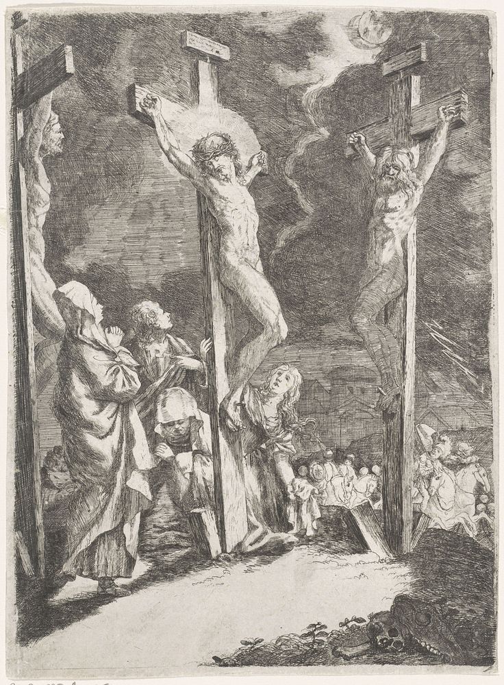 Christus aan het kruis (1600 - 1700) by anonymous