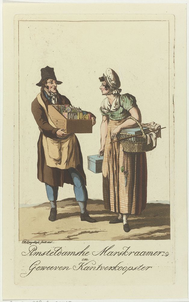 Amsterdamse kooplieden (1816) by Jan Anthonie Langendijk Dzn