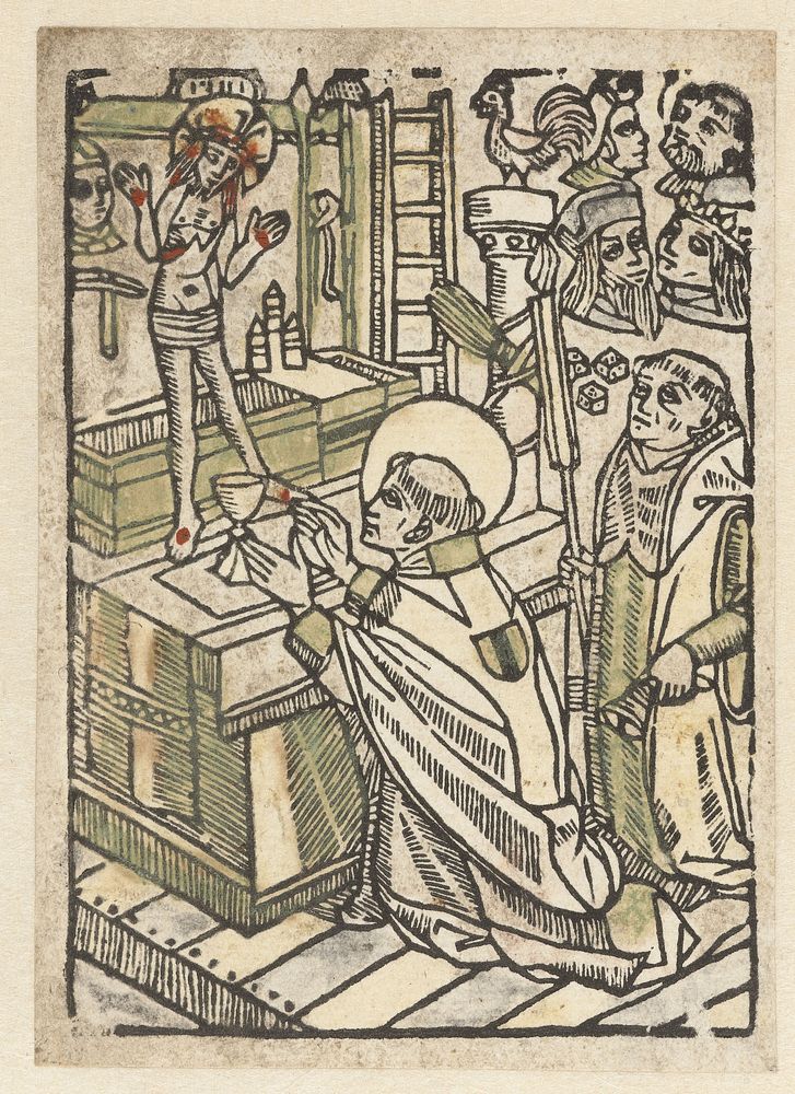 Mis van de heilige Gregorius (1480 - 1500) by anonymous