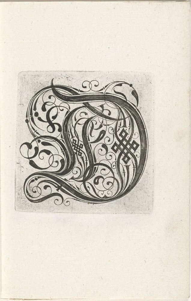 Letter D (c. 1600 - c. 1699) by anonymous, anonymous and anonymous