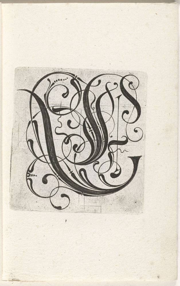 Letter E (c. 1600 - c. 1699) by anonymous, anonymous and anonymous