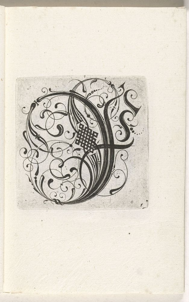 Letter F (c. 1600 - c. 1699) by anonymous, anonymous and anonymous