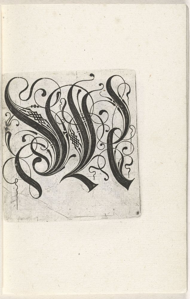 Letter M (c. 1600 - c. 1699) by anonymous, anonymous and anonymous