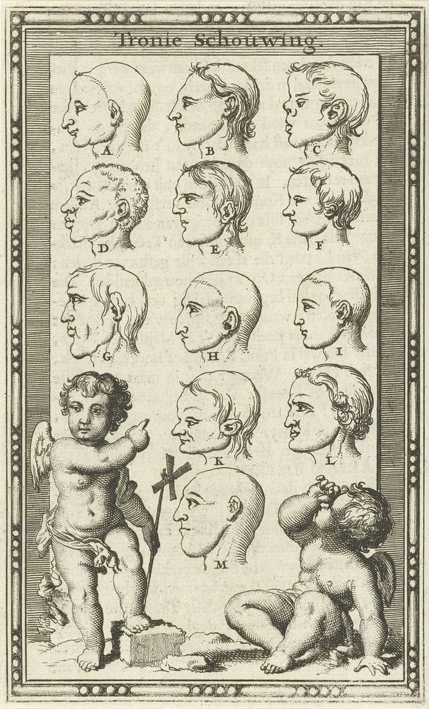 Twaalf hoofden, gemerkt A-M (1682) by Jan Luyken and Willem Goeree