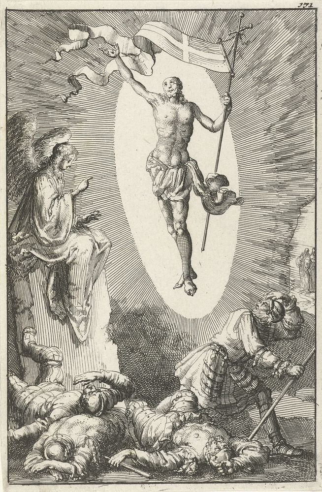 Opstanding van Christus (1684) by Jan Luyken and Aart Dircksz Oossaan