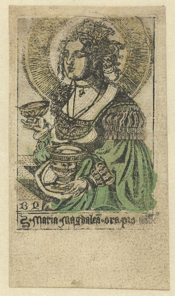 Maria Magdalena (1500 - 1510) by Monogrammist BD graveur