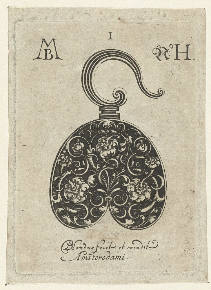 Haak in de vorm van een hart (1597 - 1656) by Michiel le Blon, Michiel le Blon and anonymous
